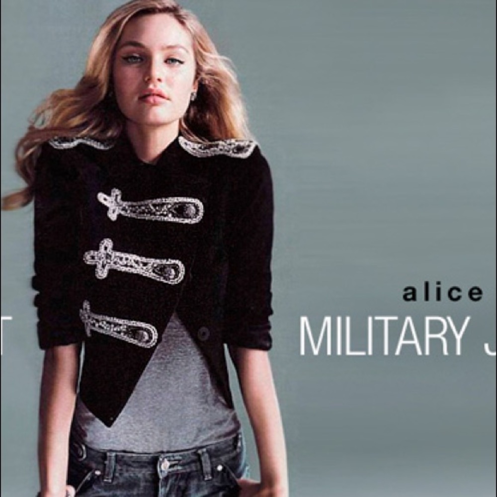 Alice + Olivia Beaded Military Jacket